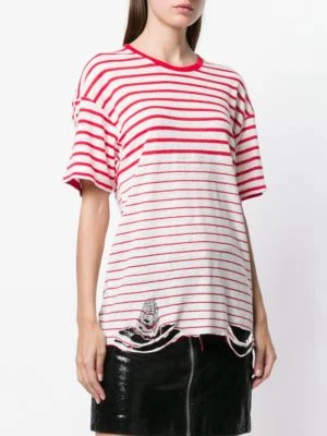 IRO - Superior M. Cortas Modelo Cuarenbo Lino Blanco & Rojo T XS = 34/36 - Nuevo - Imagen 1 de 4