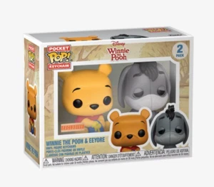 NWT Funko Disney Winnie The Pooh & Eeyore Pocket Pop! Key Chain 2 Pack HOT TOPIC - Picture 1 of 6