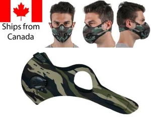 Washable Face covering Cloth Face mask with filter cycling Unisex Camouflage - Picture 1 of 5