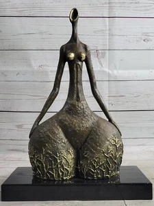 Heißguss Original Milo abstrakt weiblich ein Botero Hommage Bronze Skulptur Dekor - Bild 1 von 10