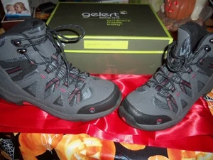 Gelert Ottawa Mid Men's Hiking Shoes Charcoal/red Size 11 NIB Retail $64.99 LOOK - Picture 1 of 6