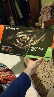 GIGABYTE GeForce GTX 1660 OC 6G 6GB GDDR5 Scheda Video (GV-N1660OC-6GD) - Immagine 1 di 2