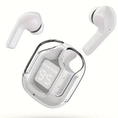 Cuffie Bluetooth Air 31TWS con display  ricarica usb c bianche 2025 - Immagine 1 di 3