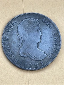 1821 JJ Mexican 4 Reales VG-F (#493) - Picture 1 of 2