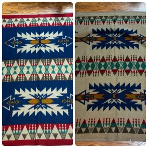 Biederlack blanket throw aztec southwestern vintage 80s 90s sip snap outdoor - Picture 1 of 7