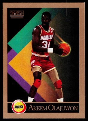 Akeem Olajuwon, 1990-91 SkyBox, #110, Houston Rockets, - Image 1 of 2