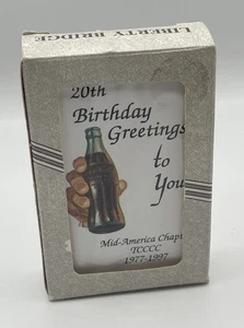 COCA COLA COLLECTOR'S CLUB MID AMERICA CHAPTER 20th Birthday 1997 Playing Cards - Picture 1 of 6