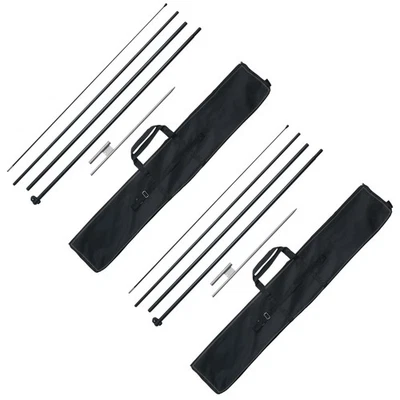 Uimoso Feather Flag Pole Kit 2Packs Swooper Flag Pole 16.3 ft with Ground Stakes - Image 1 of 4