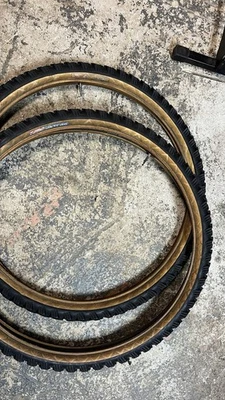 Par de pneus de bicicleta vintage tioga psycho 26" x 1,95" tanwall - Imagem 1 de 4