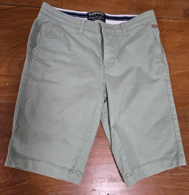 Superdry Premium Chino Women’s 3 Button-fly Shorts - size 4 -Heather/light green - Image 1 of 4