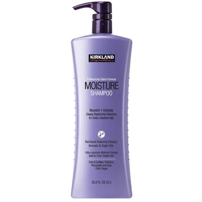Kirkland Signature Professional Salon Formula Moisture Shampoo Vegan Bottle 1L - Image 1 of 2