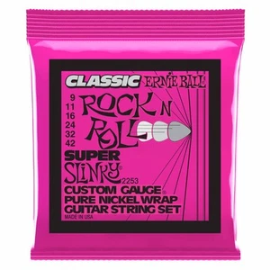 Cuerdas para guitarra eléctrica Ernie Ball Super Slinky Classic Rock n Roll níquel 9-42 - Imagen 1 de 1