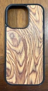iPhone 16 Pro MagSafe Wood Case Real Wood Grain Nutmeg Root - Photo 1 sur 2