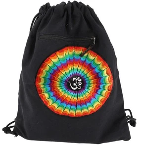 Bestickter Turnbeutel, Rucksack, Sportbeutel, Freizeitbeutel, Goa Beutel, Hippi - Bild 1 von 3