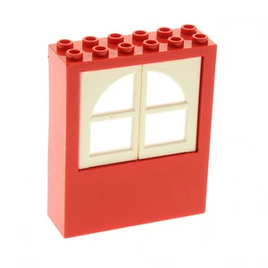 1x Lego Window Frame Red 2x6x6 Freestyle White 1x3x4 Shutter 601 6236c01 - Picture 1 of 1