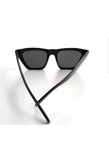 SOJOS OVERSIZED SQUARE CAT EYE POLARIZED SUNGLASSES WOMEN TRENDY BLACK SJ2179 - Picture 1 of 6