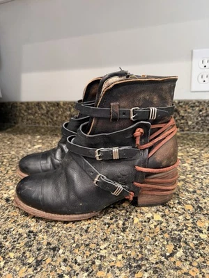 Botas de cuero Freebird fb crue para mujer talla 10 botas al tobillo con cremallera  Foto 1 de 4