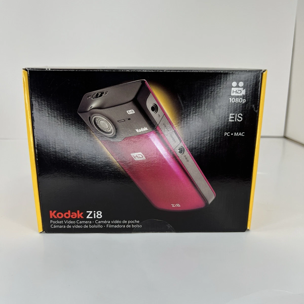 Kodak ZI8 HD ビデオカメラ ラズベリー Kodak Zi8 HD Video Camera