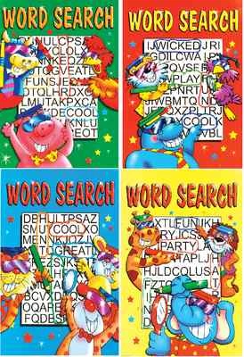4 x WORD SEARCH BOOKS WORDSEARCH PADS A4 -  54 PUZZLES 40 PAGES CHILDRENS KIDS - Image 1 of 4