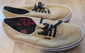 Vans Authentic Low Top Mustard / Tan Sneaker Shoes Unisex: Mens-9.5 /womens 11 - Picture 1 of 7