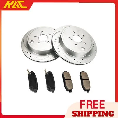 Rotores de disco trasero y pastillas de freno 31555+D1124 para Subaru BRZ 2013 2014 2015 2016 Foto 1 de 4