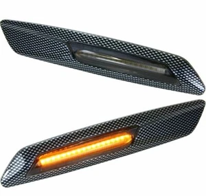 2x Led Seiten Blinker getönt CARBON für BMW 3er E90 | E91 | E92 | E93 - Bild 1 von 1