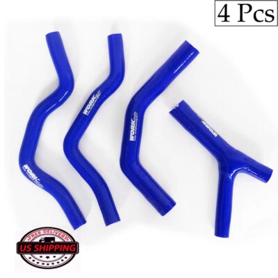 Mangueira de líquido de arrefecimento de silicone azul compatível com Honda CR500R CR500 R CR 500R 1985-1988 1986 1987 - Imagem 1 de 4