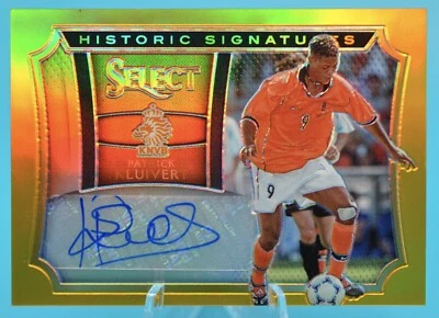 2015-16 Panini Select Patrick Kluivert Historic Signatures Gold Prim Auto /10 SP - Image 1 of 2