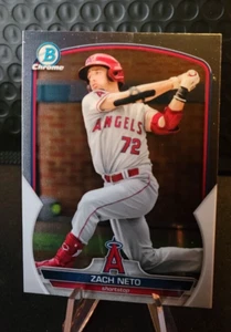 2023 Bowman Chrome Zach Neto BCP-64 - Los Angeles Angels Rookie - Picture 1 of 2