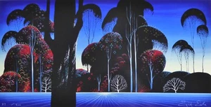 Eyvind Earle Dark Silence 1995 Hand signed Art 89/200 Serigraph Disney Artist - Picture 1 of 5