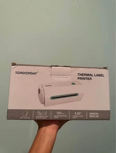 4x6 Thermo Versandetikettendrucker für kleine Unternehmen Tordorday, offener Karton - Bild 1 von 6