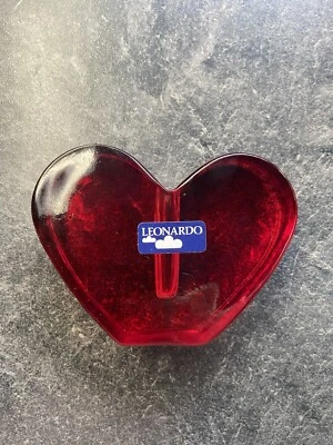 Leonardo Vase Rot Transparent ca. 8cm x 10cm - Bild 1 von 2