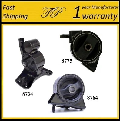 3PCS MOTOR & TRANS MOUNT FOR 1997-2000 HYUNDAI TIBURON 1.8L & 2.0L - AUTO TRANS. - Image 1 of 4