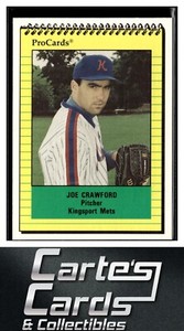Joe Crawford 1991 ProCards #3806  Kingsport Mets