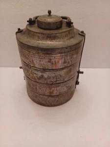Miner'S/Military Mess Kit W/Stacking Bowls EMBOSSED MARK ON BOTTOM VTG/ANTIQUE - Picture 1 of 20