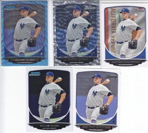 William Oliver 2013 Bowman BP89 Prospect Card Lot Chrome +Base w/parallels - Picture 1 of 1