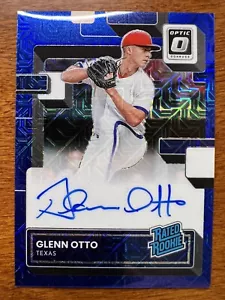 2022 Panini Donruss Optic Glenn Otto Rated Rookie Blue Mojo Auto #d 52/99 RC - Picture 1 of 2