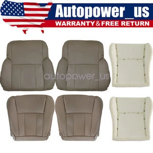 For 1996-2002 Toyota 4Runner Front Leather Seat Cover Tan & Bottom Foam Cushion - Picture 1 of 24
