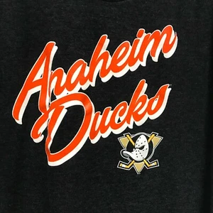 '47 Anaheim Ducks Women Short Sleeve "Ducks Logo" T-Shirt Large Black NHL Hockey - Picture 1 of 4