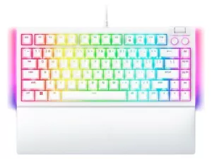 Razer Blackwidow V4 75% Mechanical Gaming Keyboard - White - Orange Switch - Picture 1 of 6