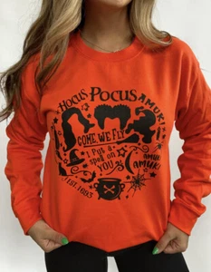 COME WE FLY CREWNECK - ORANGE Halloween Gr. L - Bild 1 von 2