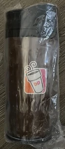 Dunkin donuts 2010 Clear /Brown Travel Tumbler - Picture 1 of 4
