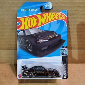 Hot Wheels 2023 LB Super Silhouette Nissan Silvia S15 Nero HW Modificato 1/5 - Foto 1 di 14
