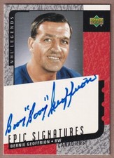 2000-01 Upper Deck Legends Epic Signatures #BG Bernie Geoffrion AUTO - CANADIENS
