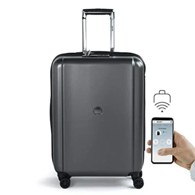 Delsey Pluggage 23" Spinner RFID TSA Finger print Lock Geolocalisation - Image 1 of 4