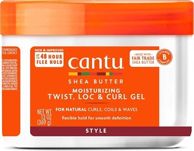 CANTU, Shea Butter for Natural Hair Moisturizing Twist Lock Gel, 370g