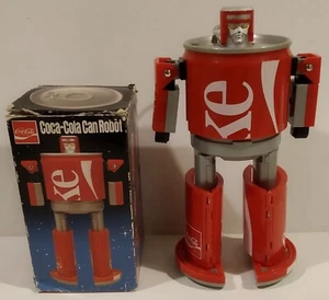 Vintage Coca-Cola Can Robot 1986 transformer figure with box - Picture 1 of 16