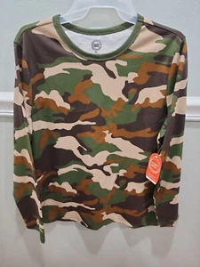 BOYS LONG SLEEVE CAMO PULLOVER T-SHIRT TOUGH TEE SIZE XL 14 - 16 HUSKY NEW W TAG - Picture 1 of 6