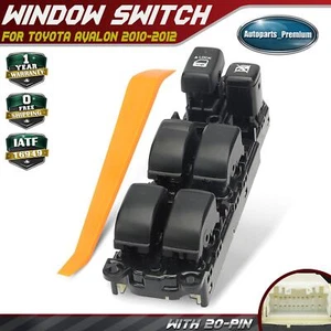 Front Driver Side Power Window Switch for Toyota Avalon 2010-2012 Sedan 6 Button - Picture 1 of 9