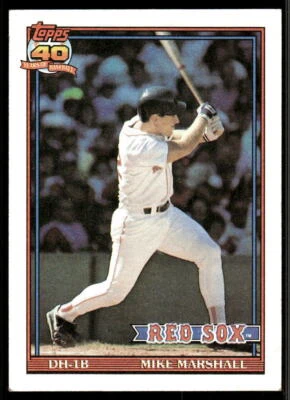 1991 Topps #356 Mike Marshall - Image 1 of 2